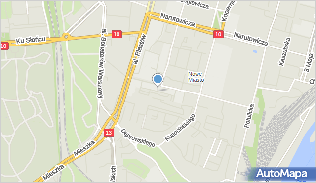 Szczecin, Plac 1 Armii Wojska Polskiego, mapa Szczecina