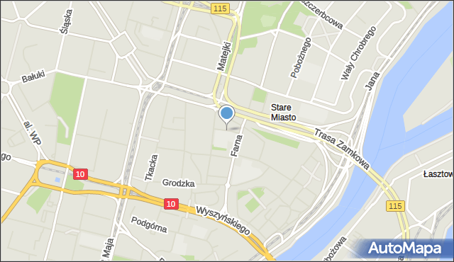 Szczecin, Plac Mariacki, mapa Szczecina