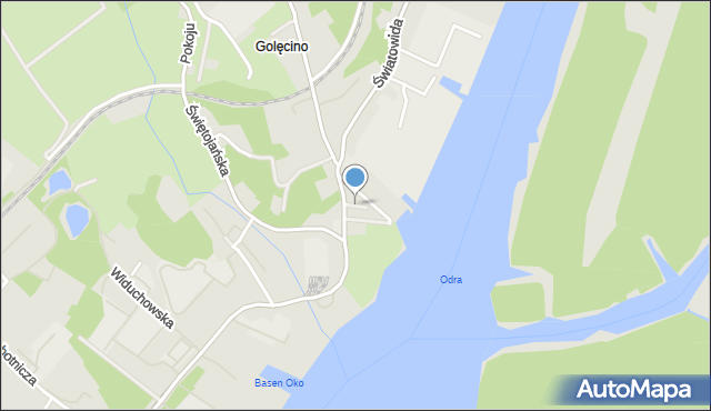 Szczecin, Plac Koczego Leona, mapa Szczecina