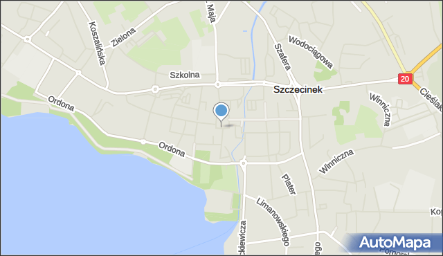 Szczecinek, Plac Wolności, mapa Szczecinek