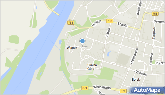 Tarnobrzeg, Plac Narutowicza Gabriela, mapa Tarnobrzegu