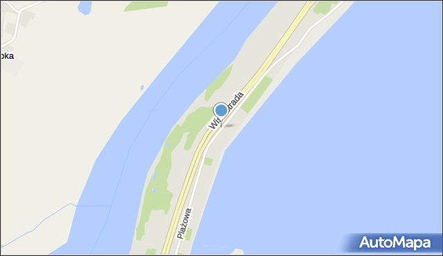 Tarnobrzeg, Plażowa, mapa Tarnobrzegu