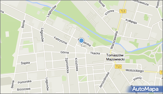 Tomaszów Mazowiecki, Plac Narutowicza Gabriela, mapa Tomaszów Mazowiecki