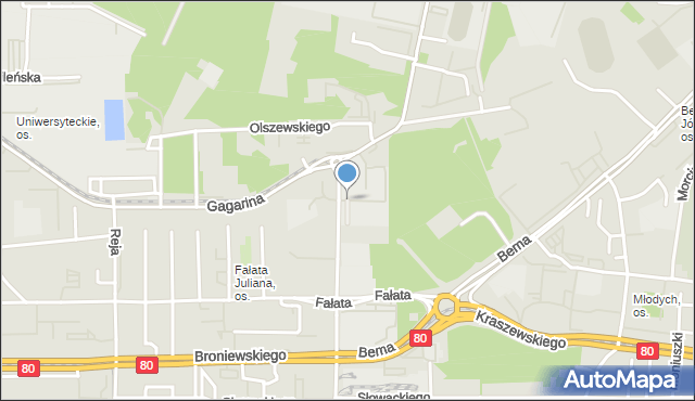 Toruń, Plac Frelichowskiego Stefana Wincentego, bł. ks. phm., mapa Torunia