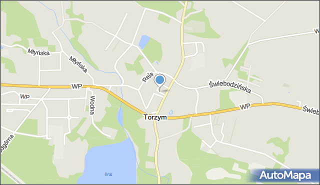 Torzym, Plac Wolności, mapa Torzym