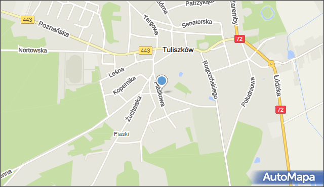 Tuliszków, Plac Akacjowy, mapa Tuliszków