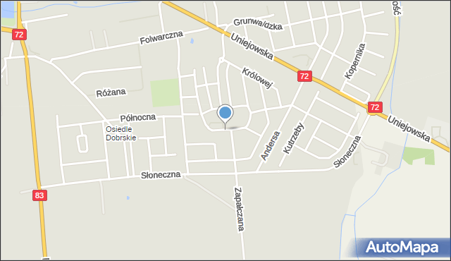 Turek, Plac Zawiszy Czarnego, mapa Turka