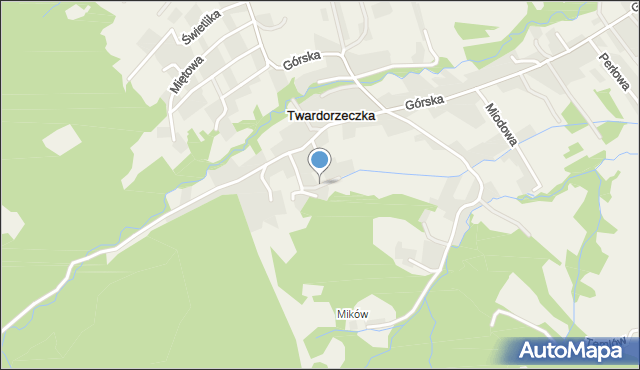 Twardorzeczka, Plazmowa, mapa Twardorzeczka