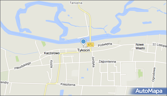 Tykocin, Plac Czarnieckiego Stefana, hetm., mapa Tykocin