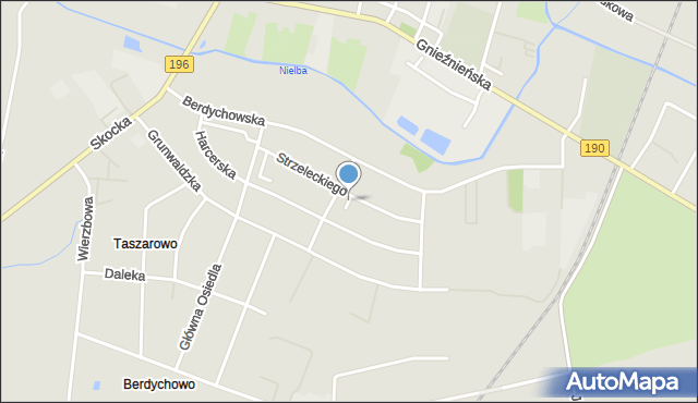 Wągrowiec, Plac Zwycięstwa, mapa Wągrowiec