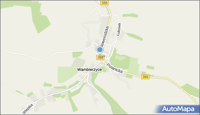 Wambierzyce, Plac Najświętszej Marii Panny, mapa Wambierzyce