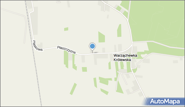 Warząchewka Królewska, Płaszczyzna, mapa Warząchewka Królewska