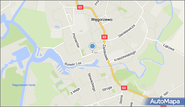 Węgorzewo, Plac Wolności, mapa Węgorzewo