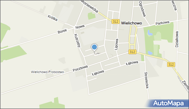 Wielichowo powiat grodziski, Plac Powstańców Wielkopolskich, mapa Wielichowo powiat grodziski