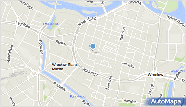 Wrocław, Plac Solny, mapa Wrocławia
