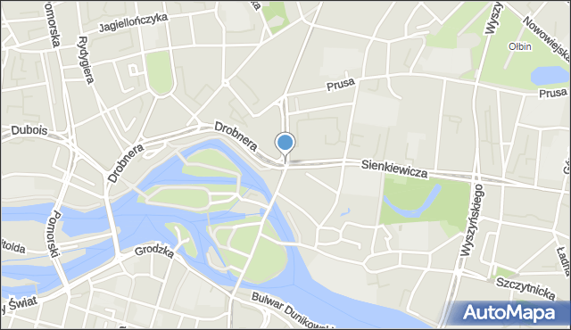 Wrocław, Plac Bema Józefa, gen., mapa Wrocławia