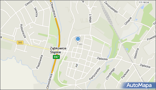 Ząbkowice Śląskie, Plac Skłodowskiej-Curie Marii, mapa Ząbkowice Śląskie