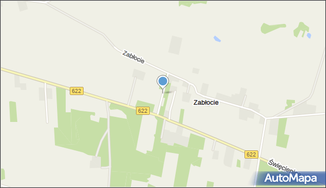 Zabłocie gmina Serock, Plenerowa, mapa Zabłocie gmina Serock