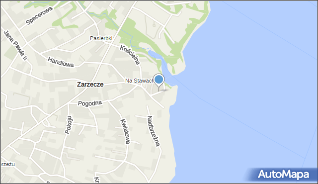 Zarzecze gmina Łodygowice, Plażowa, mapa Zarzecze gmina Łodygowice