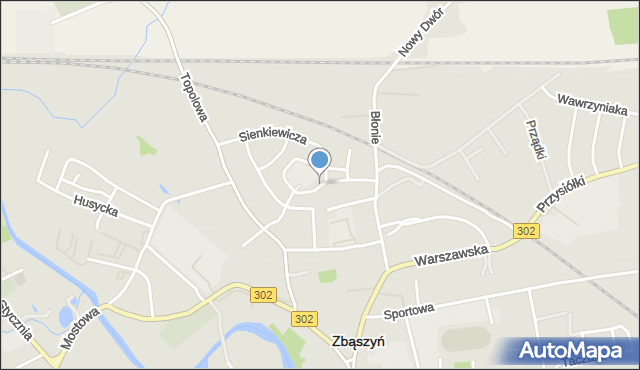 Zbąszyń, Plac Reymonta Władysława, mapa Zbąszyń