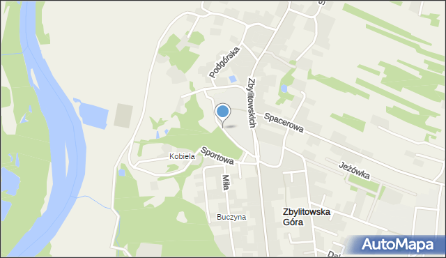 Zbylitowska Góra, Plebańska, mapa Zbylitowska Góra