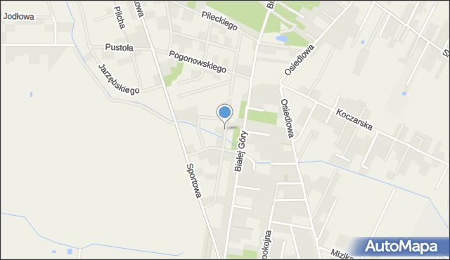 Zielonki-Wieś, Płodowskiego Józefa, płk., mapa Zielonki-Wieś