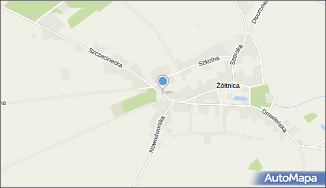 Żółtnica, Plac Strażacki, mapa Żółtnica