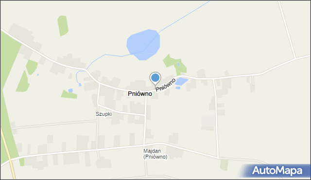 Pniówno, Pniówno, mapa Pniówno