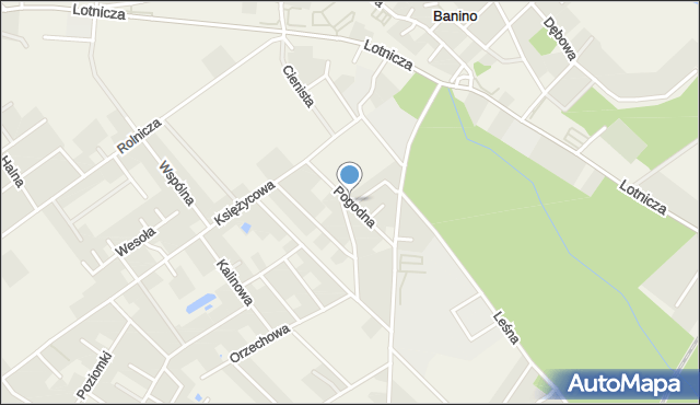 Banino, Pogodna, mapa Banino