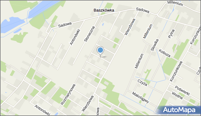 Baszkówka, Polnych Maków, mapa Baszkówka