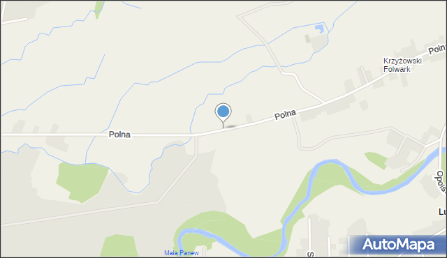 Biadacz gmina Łubniany, Polna, mapa Biadacz gmina Łubniany