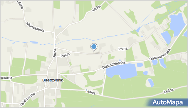 Biestrzynnik, Polna, mapa Biestrzynnik