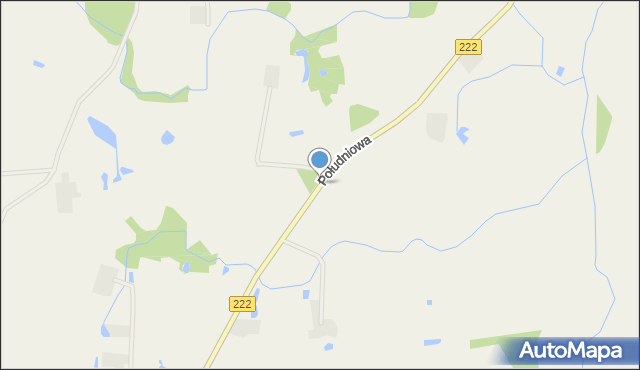 Bobowo powiat starogardzki, Południowa, mapa Bobowo powiat starogardzki