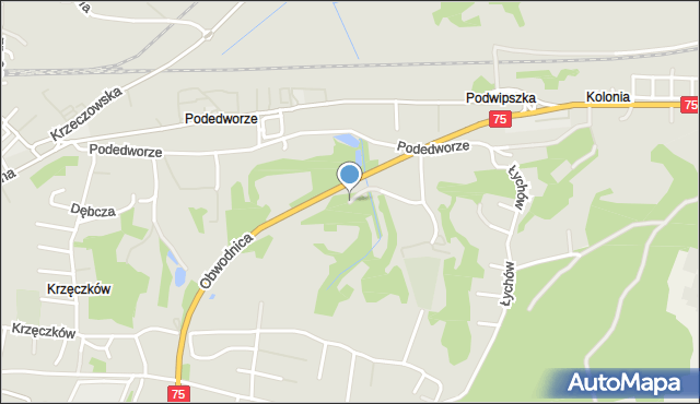 Bochnia, Podedworze, mapa Bochni