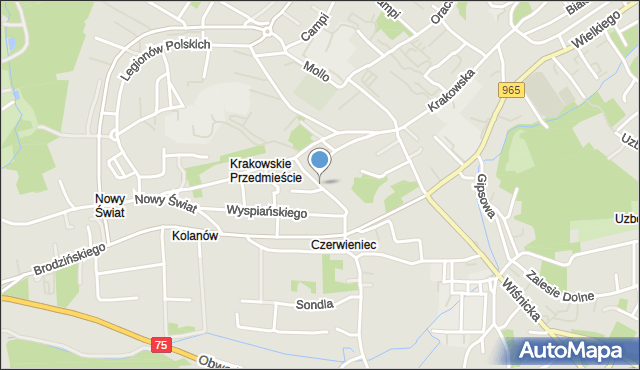 Bochnia, Podgórca Włodzimierza, mapa Bochni