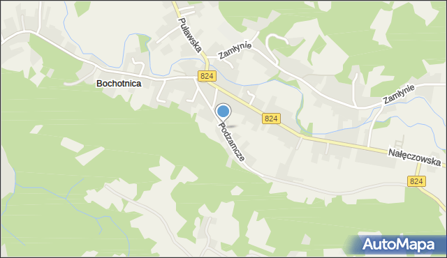 Bochotnica, Podzamcze, mapa Bochotnica