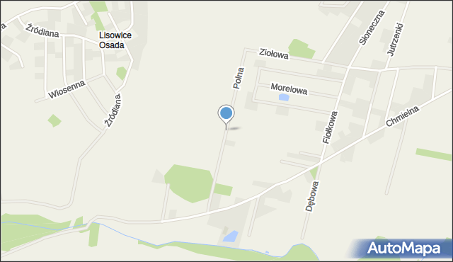 Bogdaszowice, Polna, mapa Bogdaszowice