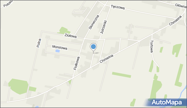 Bogdaszowice, Poziomkowa, mapa Bogdaszowice