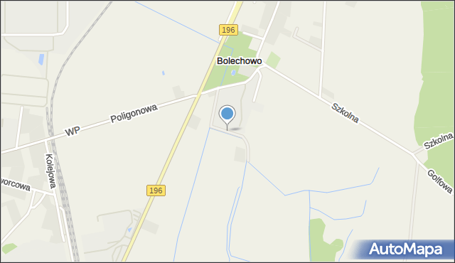 Bolechowo gmina Czerwonak, Polna, mapa Bolechowo gmina Czerwonak