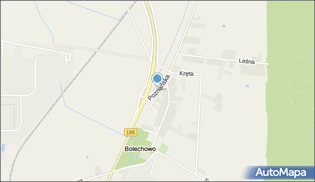 Bolechowo gmina Czerwonak, Poznańska, mapa Bolechowo gmina Czerwonak