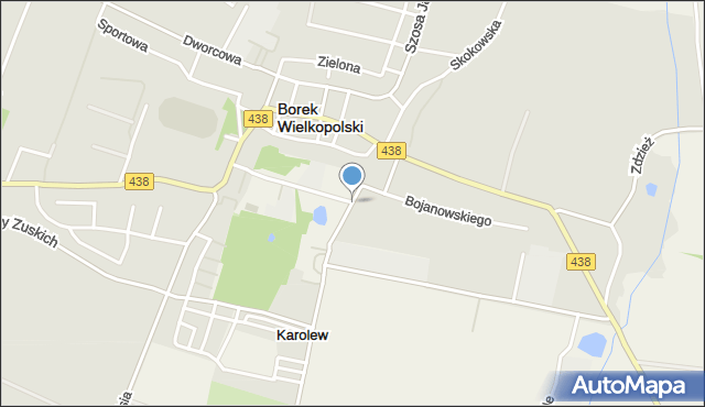 Borek Wielkopolski, Pogorzelska, mapa Borek Wielkopolski