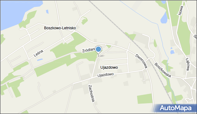 Boszkowo-Letnisko, Podgórna, mapa Boszkowo-Letnisko
