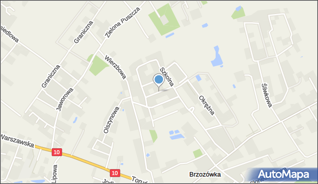 Brzozówka gmina Obrowo, Porzeczkowa, mapa Brzozówka gmina Obrowo