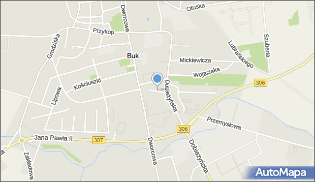 Buk powiat poznański, Polna, mapa Buk powiat poznański