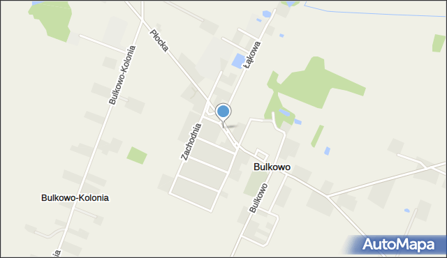 Bulkowo-Kolonia, Północna, mapa Bulkowo-Kolonia