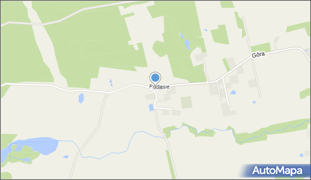 Buszkowy, Podlesie, mapa Buszkowy