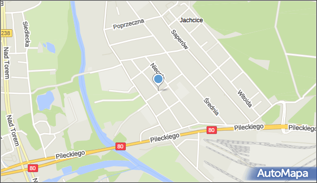 Bydgoszcz, Półwiejska, mapa Bydgoszczy