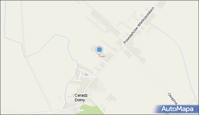 Ceradz Dolny, Pogodna, mapa Ceradz Dolny