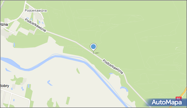 Cerkawizna, Podcerkawizna, mapa Cerkawizna