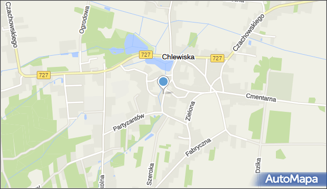 Chlewiska powiat szydłowiecki, Południowa, mapa Chlewiska powiat szydłowiecki